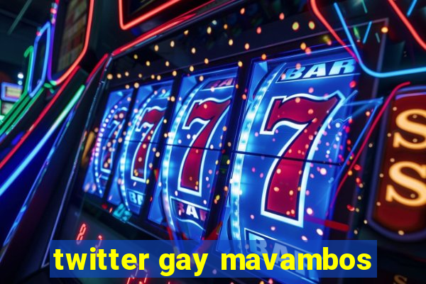 twitter gay mavambos